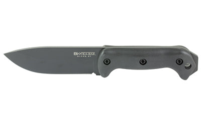 KA-BAR Knives, Becker Campanion, Fixed Blade Knife, 5.25" Blade Length, 10.5" Overall Length, Drop Point, Plain Edge, 1095 Cro-Van Black Blade, Black Ultramid Handle, Includes Molle Compatible Plastic Sheath
