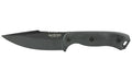 KA-BAR Knives, Becker Harpoon, Fixed Blade Knife, 4.5" Blade Length, 9.375" Overall Length, Drop Point, 1095 Cro-Van Steel, Matte Finish, Black, Includes Plastic Sheath
