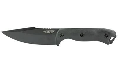 KA-BAR Knives, Becker Harpoon, Fixed Blade Knife, 4.5" Blade Length, 9.375" Overall Length, Drop Point, 1095 Cro-Van Steel, Matte Finish, Black, Includes Plastic Sheath