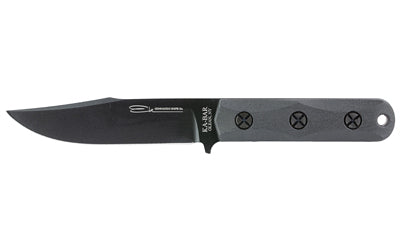 KA-BAR Knives, EK Short Clip Point, Elk Commando, Fixed Blade Knife, 5.062" Blade Length, 9.25" Overall Length, Matte Finish, lack, 1095 Cro-Van Steel, Ultramid Handle, Includes Celcon Sheath