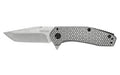 Kershaw, CATHODE, Folding Knife/Assisted, 4CR14, Stonewashed, Plain, Drop Point, SpeedSafe, Flipper, FRAME Lock, Reversible Carry, 2.25", Steel, Stonewashed, Box