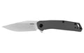 Kershaw, ALIGN, 3.15" Folding Knife, Clip Point Plain Edge, Stainless Steel Handle, 8Cr13MoV Steel, Satin Finish, Gray PVD Coating