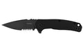 Kershaw, Conduit, Folding Knife, Assisted Opening, 2.9" Spear Point, Combination Serrated/Plain Edge, 8Cr13MoV Blade Steel, 6.8" Overall Length, Liner Lock, Black Oxide Finish, Black Glass Filled Nylon Handle