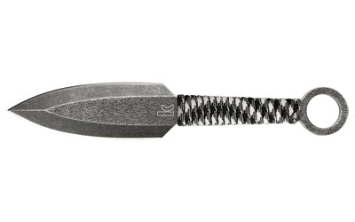 Kershaw, Ion Fixed Blade Knife, 4.5" Blade, 3CR13 Steel, BlackWash Finish, Plain Edge, Set of 3 Throwing Knives