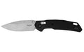 Kershaw, Heist, Folding Knife, Flipper Assisted Opening, Plain Edge, D2 Tool Steel, Stonewashed Finish, Glass Filled Nylon Handle, 3.2" Blade, 7.6" Overall, Includes Deep Carry Pocket Clip