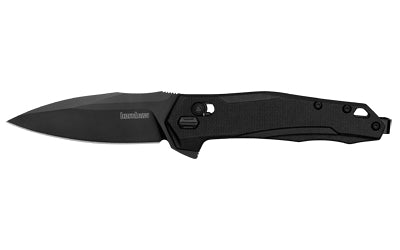 Kershaw, Monitor, Folding Knife, Flipper Assisted Opening, Plain Edge, D2 Tool Steel, Black Oxide Coating, Glass Filled Nylon Handle, 3" Blade, 7.2" Overall Length, Includes Deep Carry Pocket Clip