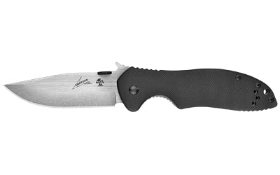Kershaw, Emerson CQC-6K, 3.25" Folding Knife, Drop Point, Plain Edge, D2 Steel, G-10 Front and Bead Blasted Stainless Back Handles