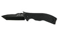 Kershaw, Emerson CQC, 3.5" Folding Knife, Tanto Point, Plain Edge, Black G10 Frame, 8CR13MOV/Black Oxide Coating Finish, Wave/Dual Thumb Disc/Pocket Clip