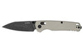 Kershaw, Bel Air, Folding Knife, Flipper Assisted Opening, Plain Edge, CPM MagnaCut Steel, Blackwash Finish on Blade, Bright Nickel Cerakote Finish on Handle, 3" Blade, 7.2" Overall Length, Includes Deep Carry Pocket Clip, Dura Lock