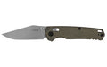 Kershaw, Bel Air, Folding Knife, 3.05" Clip Point, Plain Edge, CPM MagnaCut Blade Steel, 7.25" Overall Length, DuraLock, Stonewashed Finish, Silver, Olive Micarta Handle