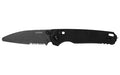 Kershaw, Bel Air XL-EMT, Folding Knife, 3.25" Sheepsfoot Blade, CPM MagnaCut Blade Steel, 7.86" Overall Length, Stonewash Finish, Gray, Serrated Edge, G-10 Handle, Black, Tip Up Pocket Clip