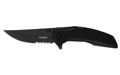 Kershaw, Outright, Folding Knife, Assisted Opening, 3" Upswept Trailing Point Blade, 8Cr13MoV Blade Steel, 7.1" Overall Length, Frame Lock, PVD Finish, Black, Black G10 Handle