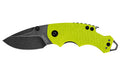 Kershaw, Shuffle, Folding Knife, 2.4" Drop Point Blade, 8CR13MOV Blade Steel, 5.75" Overall Length, Liner Lock, BlackWash Finish, Lime Green Handle