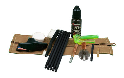 Kleen-Bore, Compact Military/LE 556 Rifle Tactical Kit, Cleaning Kit, Fits.223/5.56MM Rifles, Coyote Case