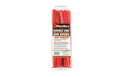 Kleen-Bore, Double Ended Nylon Brush, Red, 20 Per Pack