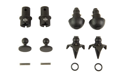 KNS Precision, Inc., Snapfoot, Quick Change Modular Bipod Kit, Fits Magpul Bipods, Matte Finish, Black