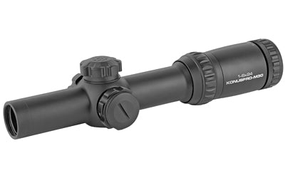 Konus, KonusPro, M30 Riflescope, Rifle Scope, 1-6X24mm, 30mm Tube, German Post Reticle with Illuminated Circle and Center Dot, Matte Black Finish, Includes Lens Covers and Cleaning Cloth