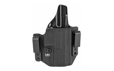L.A.G. Tactical, Inc., Defender Series, OWB/IWB Holster, Fits CZ P-10 C, Kydex, Right Hand, Black Finish