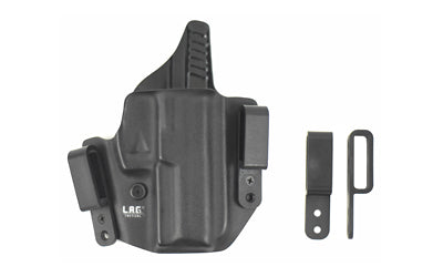 L.A.G. Tactical, Inc., L.A.G. Defender, Inside the Waistband Holster, Fits Springfield Hellcat Pro, Kydex, Matte Finish, Black, Right Hand