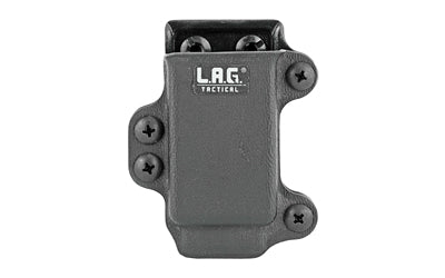 L.A.G. Tactical, Inc., Single Pistol Magazine Carrier, Fits Most Single Stack 9/40 Slim Magazines, Kydex, Black Finish