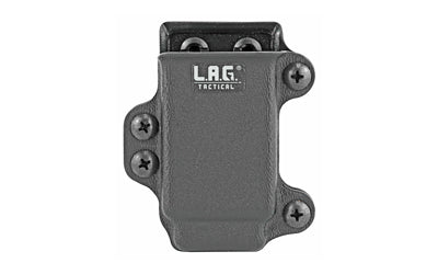 L.A.G. Tactical, Inc., Single Pistol Magazine Carrier, Fits All Single Stack 45ACP Magazines, Kydex, Black Finish