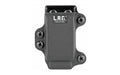 L.A.G. Tactical, Inc., Single Pistol Magazine Carrier, Fits Glock 43 and M&P Shield Magazines, Kydex, Black Finish
