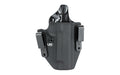 L.A.G. Tactical, Inc., Defender Series, OWB/IWB Holster, Fits 1911 w/ Rail, 5" Barrel, Kydex, Right Hand, Black Finish
