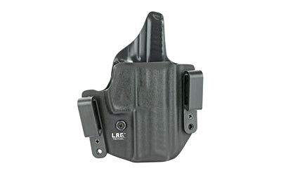 L.A.G. Tactical, Inc., Defender Series, OWB/IWB Holster, Fits H&K VP9, Kydex, Right Hand, Black Finish