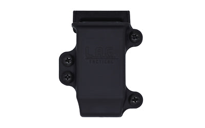 L.A.G. Tactical, Inc., M.C.S. Pro Series, Single Pistol Magazine Carrier, Fits Full Size 9MM/40 Magazines, 1.75" Belt Clip, Nylon Construction, Black