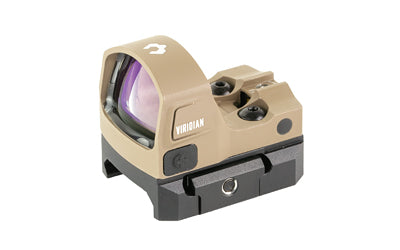Viridian Weapon Technologies, RFX15, Red Dot, 3 MOA Micro Green Dot, 1X17 Objective, Flat Dark Earth, Shield Mounting Pattern, Instant-On