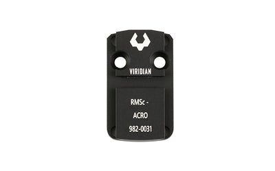 Viridian Weapon Technologies, RMSc Adaptor Plate, Fits RFX Green Dot, Black