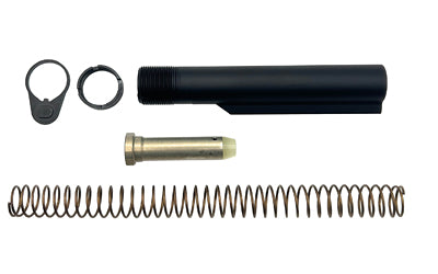 LBE Unlimited, Buffer Tube Kit, Fits AR-15, Includes 6 Position Mil-Spec Diameter Buffer Tube, Carbine Length Recoil Spring, End Plate, Castle Nut and H3 Heavy Recoil Buffer