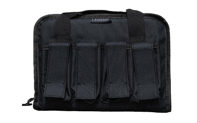 Legend Outdoor Gear, Pegasus Tactical Pistol Case, Polyester Construction, 12.5"x1.5"x8", Black