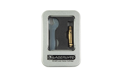 LaserLyte, Laser Cartridge Trainer, Bore Sighter, 40S&W, Red Laser, Brass