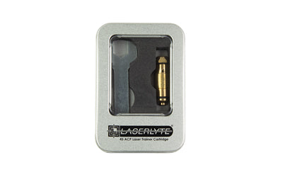 LaserLyte, Laser Cartridge Trainer, Bore Sighter, 45ACP, Red Laser, Brass