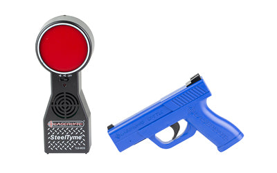 LaserLyte, Target and Trainer Pistol Kit, Blue Laser Trainer Pistol, Red and Black Target