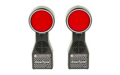LaserLyte, SteelTyme Laser Training Target 2 Pack, Compatible with LaserLyte Training Lasers, Black and Red
