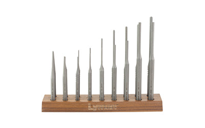 Lyman Products, Hex Punch Set, Steel Construction, Walnut Stand