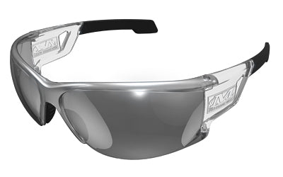 Mechanix Wear, Type-N Safety Glasses, Black Frame with Silver Lens