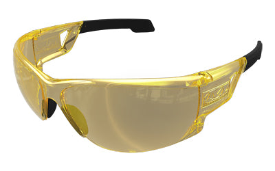 Mechanix Wear, Type-N Safety Glasses, Black Frame with Amber Lens