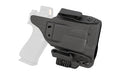 Mission First Tactical, Pro Holster, Inside Waistband Holster, Ambidextrous, Fits Glock 43X with Streamlight TLR 7, Kydex, Includes 1.5" Belt Attachment, Black
