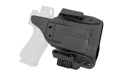 Mission First Tactical, Pro Holster, Inside Waistband Holster, Ambidextrous, Fits Glock 43X with Streamlight TLR 7, Kydex, Includes 1.5" Belt Attachment, Black