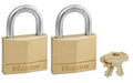 MasterLock, 140 Lock, Brass, 2 Pack, Keyed Alike