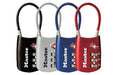 MasterLock, One Flexible Combination Shackle Lock, Assorted Blue, Red, Silver or Black.