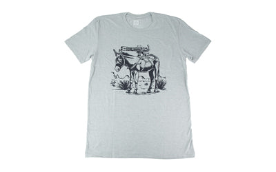 Magpul Industries, Burro, T-Shirt, Large, Cotton Polyester Blend, Stone Gray Heather