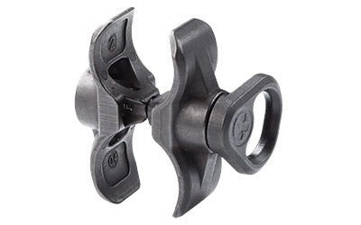 Magpul Industries, Forward Sling Mount, Fits Mossberg 590A1 Models with Factory Extended Magazine Tube, Does Not Fit Other Mossberg Models, Melonite Treated Steel, Black