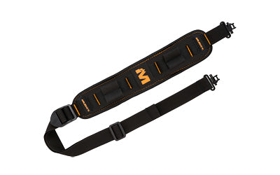 Muddy, Summit Ridge Flexible Comfort Sling, Adjustable Length, Black and Orange, Includes QD Swivels