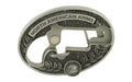 North American Arms, Long Rifle Oval Ornate Belt Buckle, For 1 1/8 Long Rifle only, Secure Clip Release, Fits Belts 1" to 1 1/2" Wide