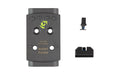 Night Fision, Optic Plate + Backup Sight Combo, Black Sights, Holosun EPS Optic Plate, Fits Full Size Glock MOS