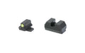 Night Fision, Optics Ready Stealth Series Sights, Tritium with Yellow Fluorescent Ring Front Sight, Black Rear Sight, Fits Sig P365 with P-Series Dovetail, .240"-.238" Blade Height, Square Notch Rear Sight, Nitride Finish, Black